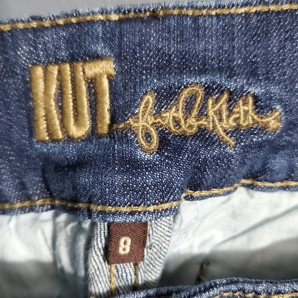 Kut from the Kloth Medium Blue Capri Jeans Women's Size 8 - Picture 4 of 5